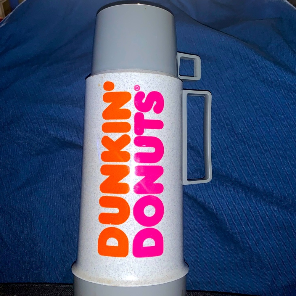 Vintage Coffee Thermos with Dunkin' Donuts Logo